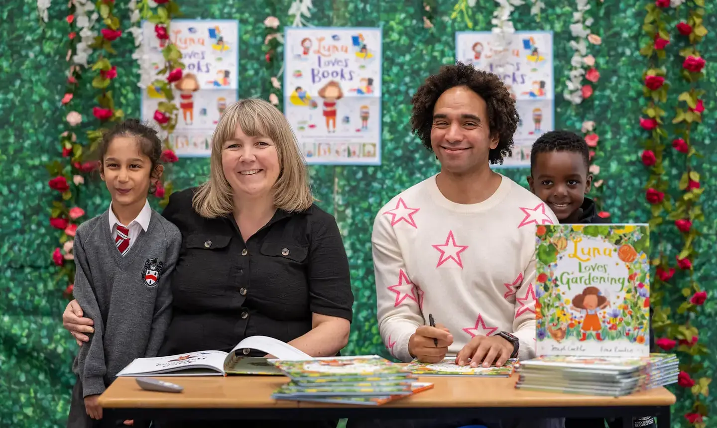 Joseph Coelho and Fiona Lumbers visit Wolverhampton Grammar School for World Book Day 2024