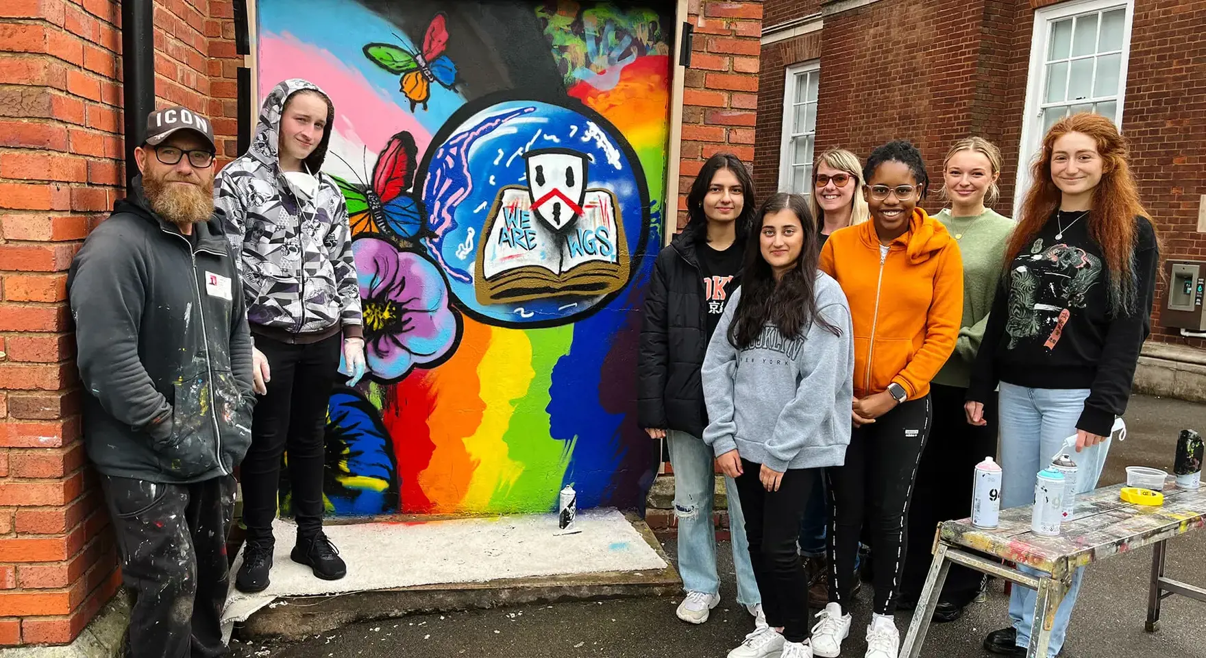 Wolverhampton Grammar Students design EDI mural