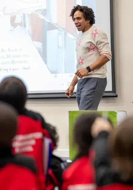 Joseph Coelho Children's Laureate at Wolverhampton Grammar School